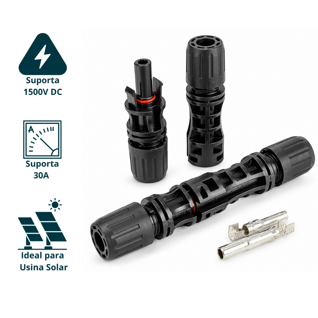 Conector MC4 Solar - 1500v (1)