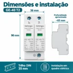 DPS 275v 20ka classe 2 Gerlangoo GE-40 — Imagem 5