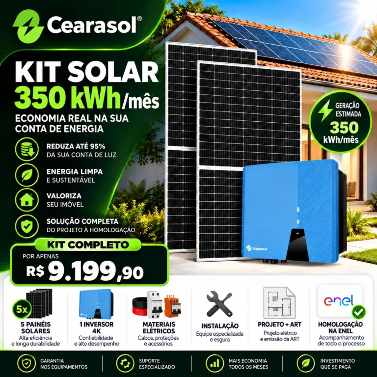 kit solar Ongrid 350 kwh